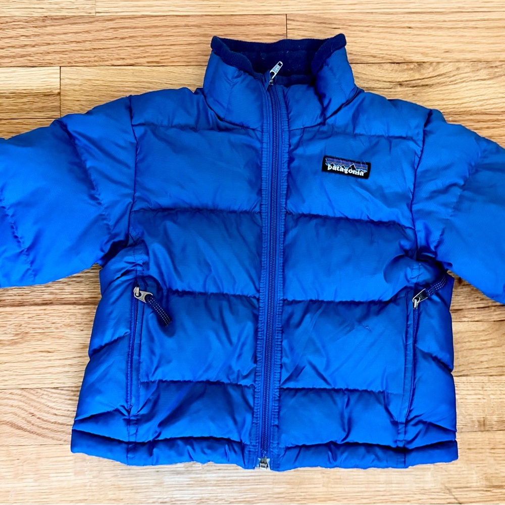 Patagonia Kids Blue Puffer Coat